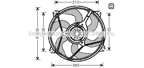 AVA QUALITY COOLING Ventilaator,mootorijahutus CN7530